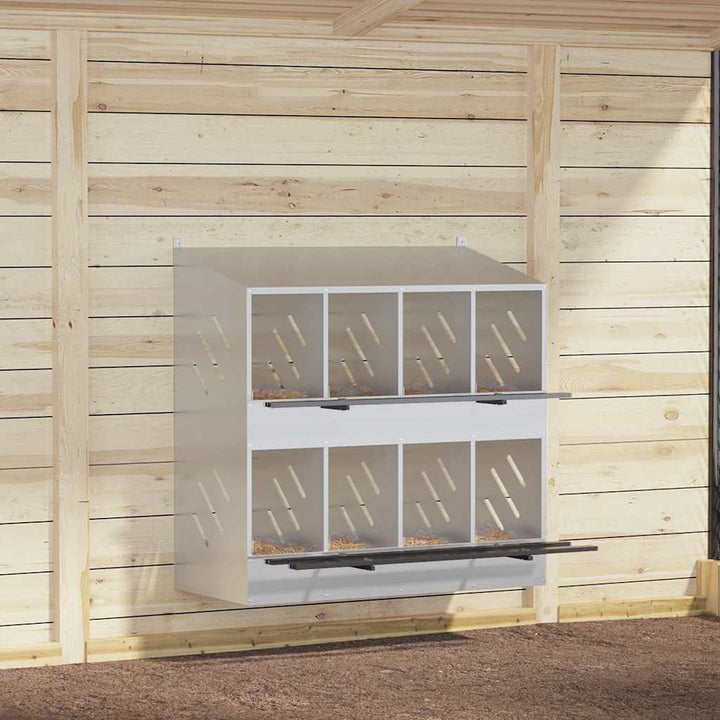 Chicken Nesting Box With 2 Compartments Metal