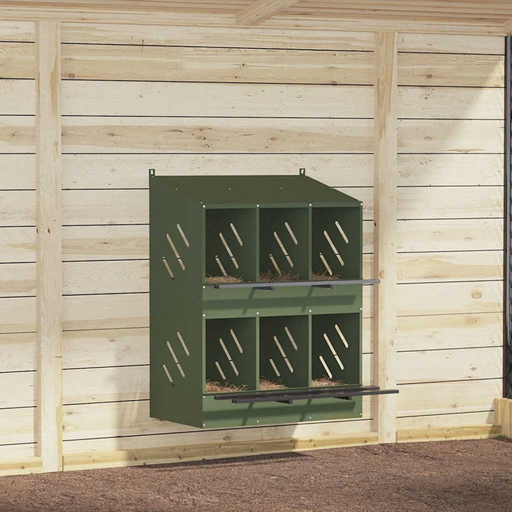 Chicken Nesting Box With 2 Compartments Metal