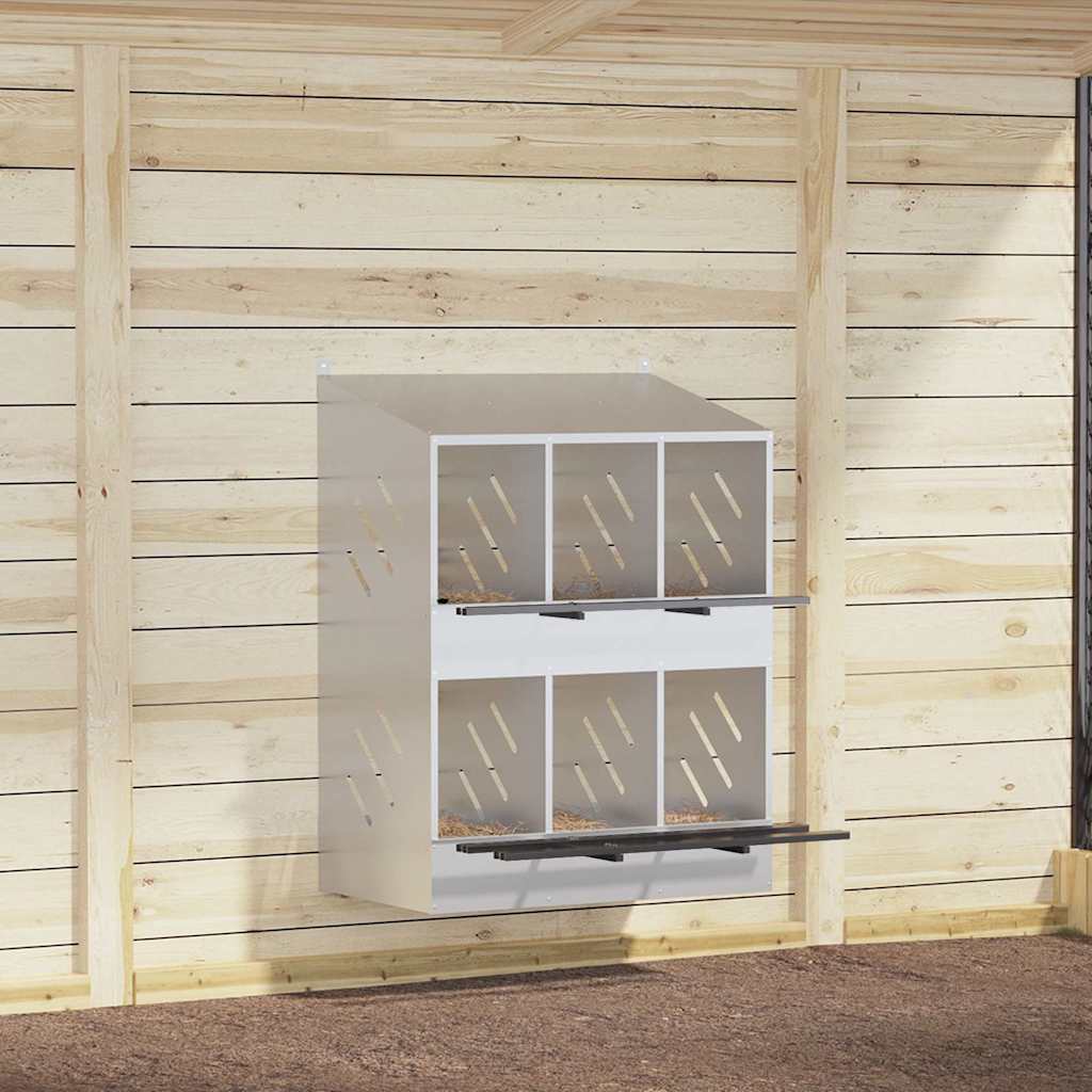 Chicken Nesting Box With 2 Compartments Metal