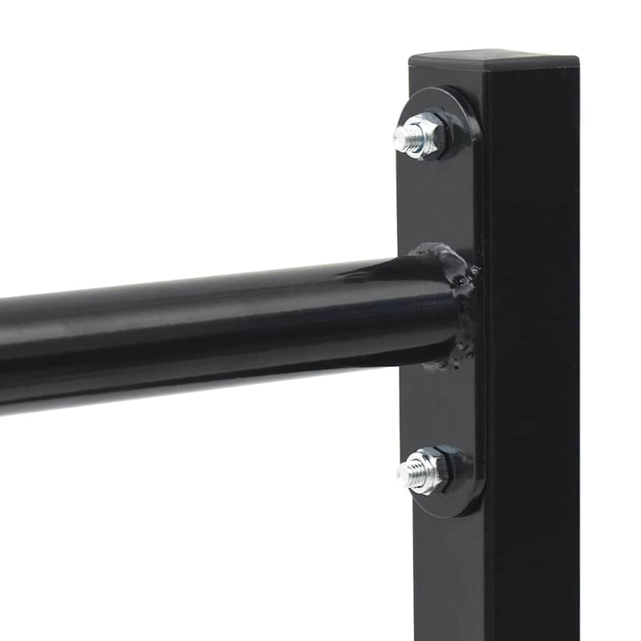 Dip Stations 2 Pcs Black 109 X 90 X 105 Cm Powder-Coated Steel