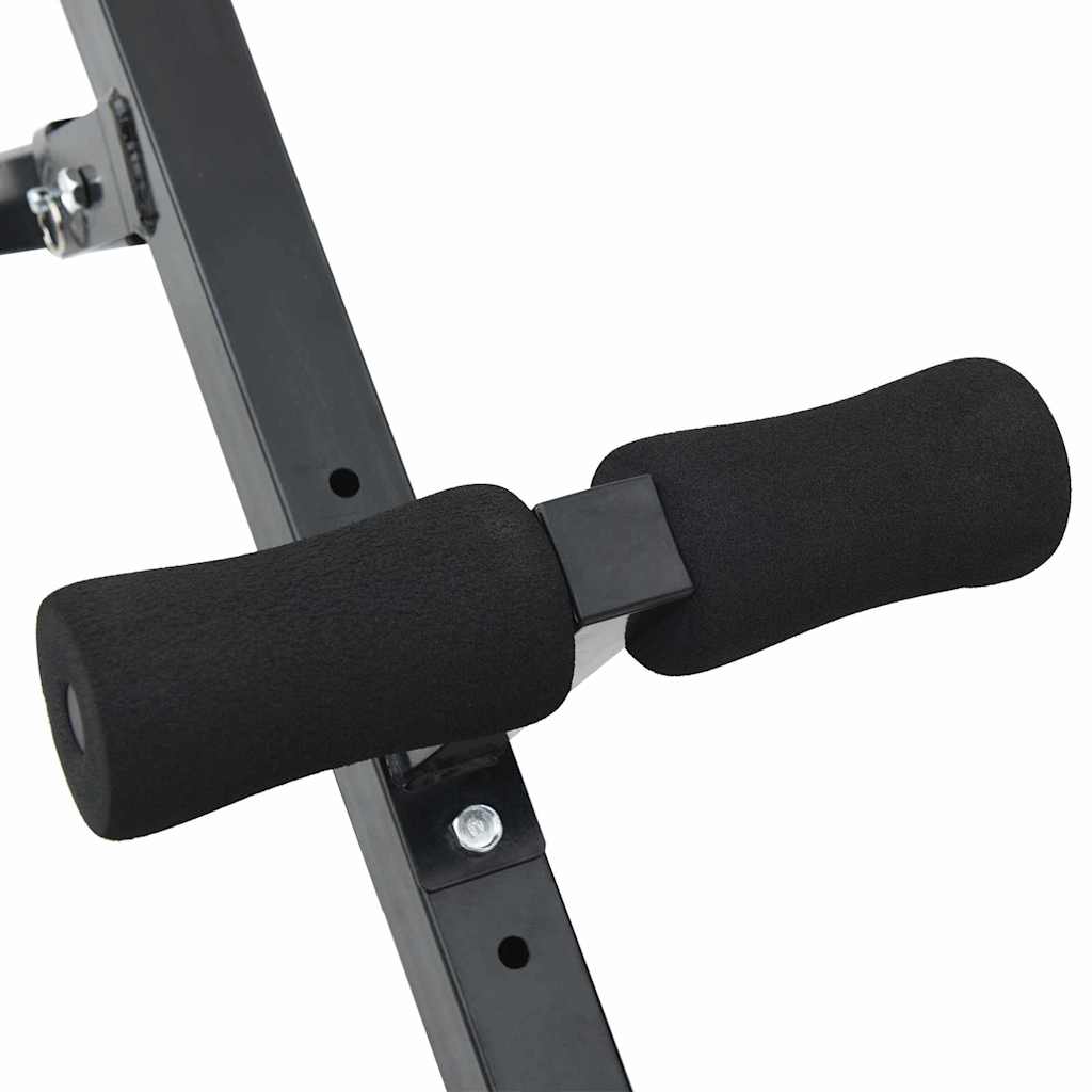 Hyperextension Bench Black 101 X 70 X 71 Cm Powder-Coated Steel