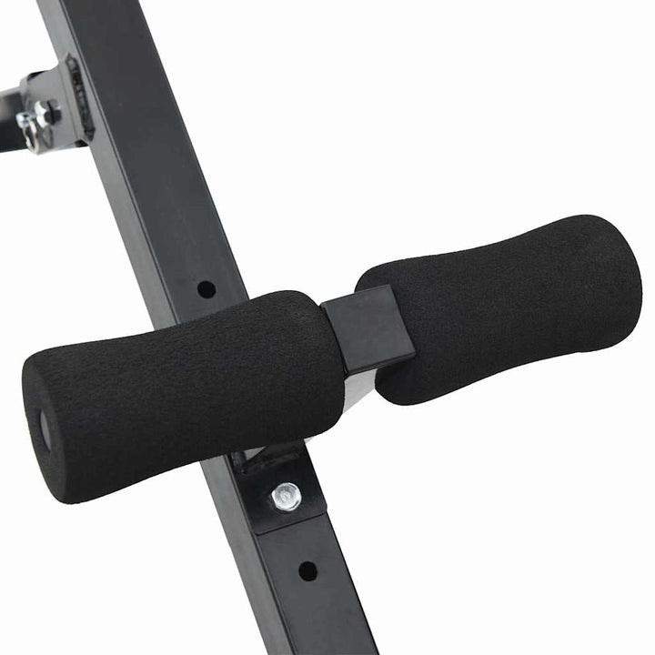 Hyperextension Bench Black 101 X 70 X 71 Cm Powder-Coated Steel