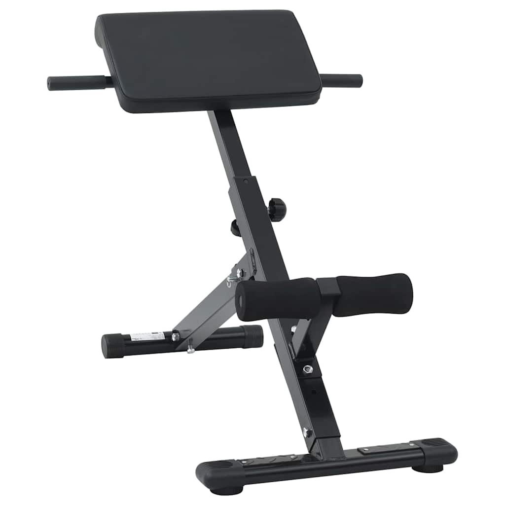 Hyperextension Bench Black 101 X 70 X 71 Cm Powder-Coated Steel
