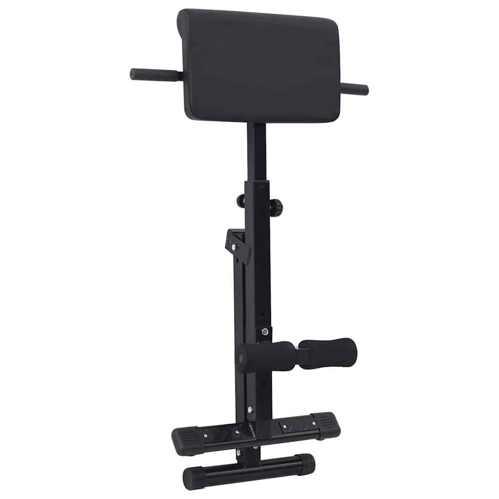 Hyperextension Bench Black 101 X 70 X 71 Cm Powder-Coated Steel