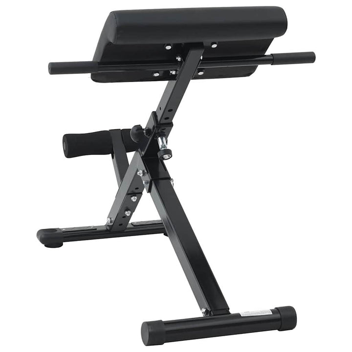 Hyperextension Bench Black 101 X 70 X 71 Cm Powder-Coated Steel