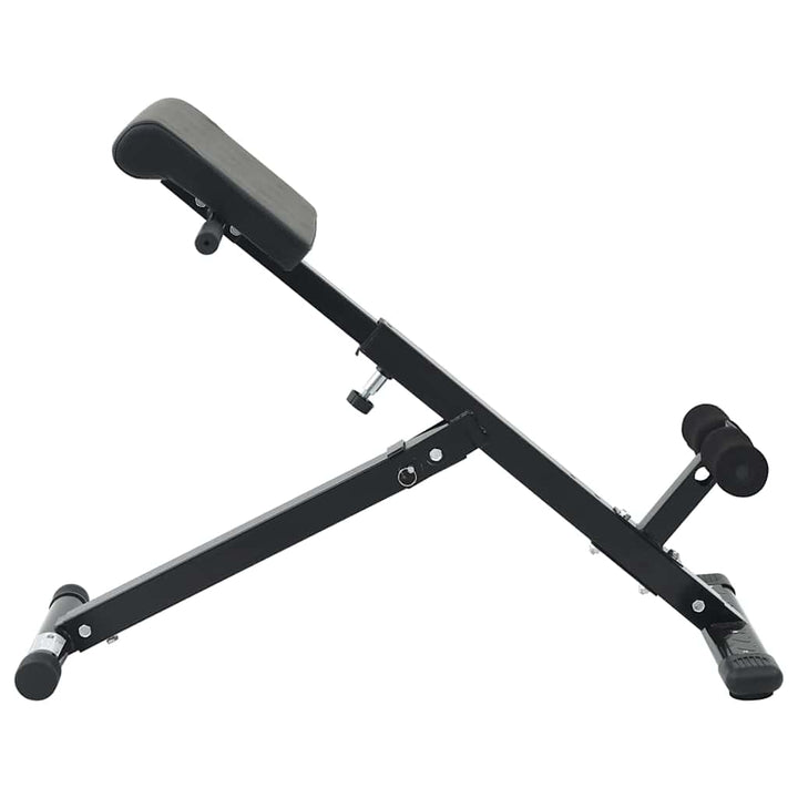 Hyperextension Bench Black 101 X 70 X 71 Cm Powder-Coated Steel