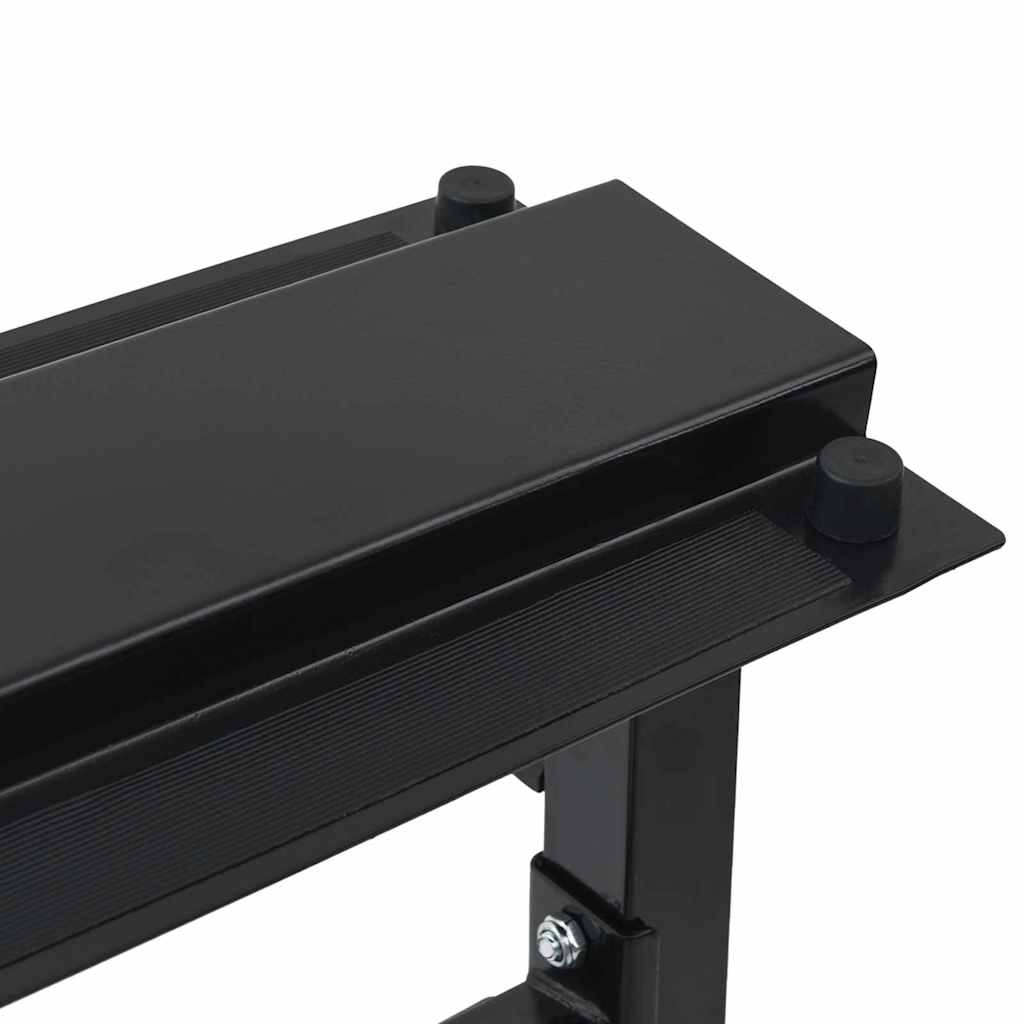 Dumbbell Rack Black 99 X 45 X 95.5 Cm Powder-Coated Steel