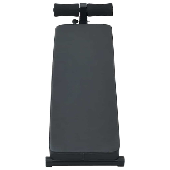Sit Up Bench Black 124 X 33.5 X 55 Cm Powder-Coated Steel