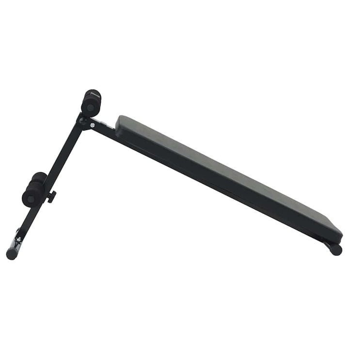 Sit Up Bench Black 124 X 33.5 X 55 Cm Powder-Coated Steel