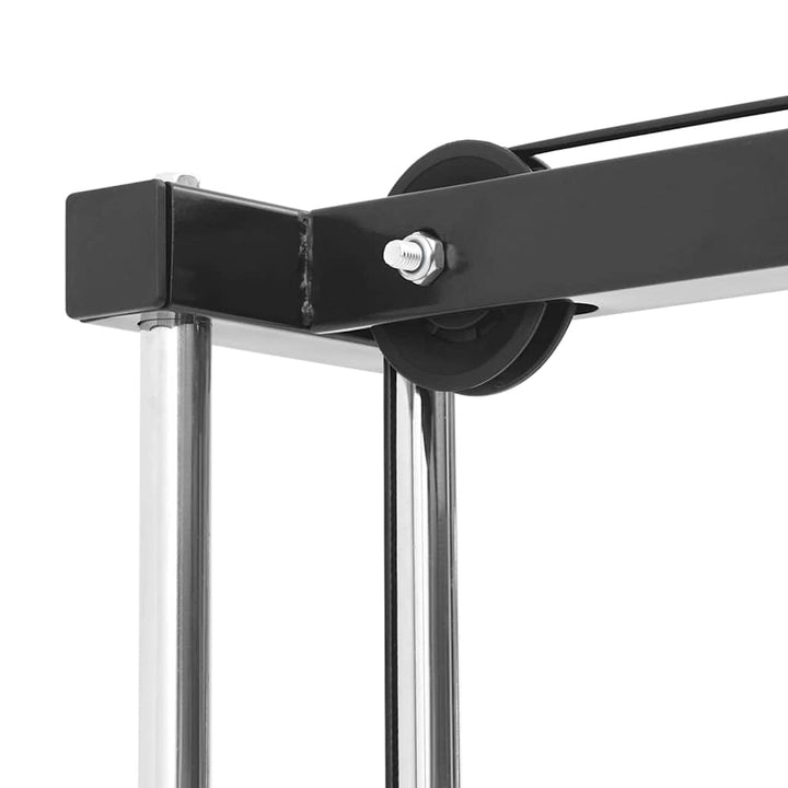 Lat Pulldown Machine Manual Black 110 X 70 X 187 Cm