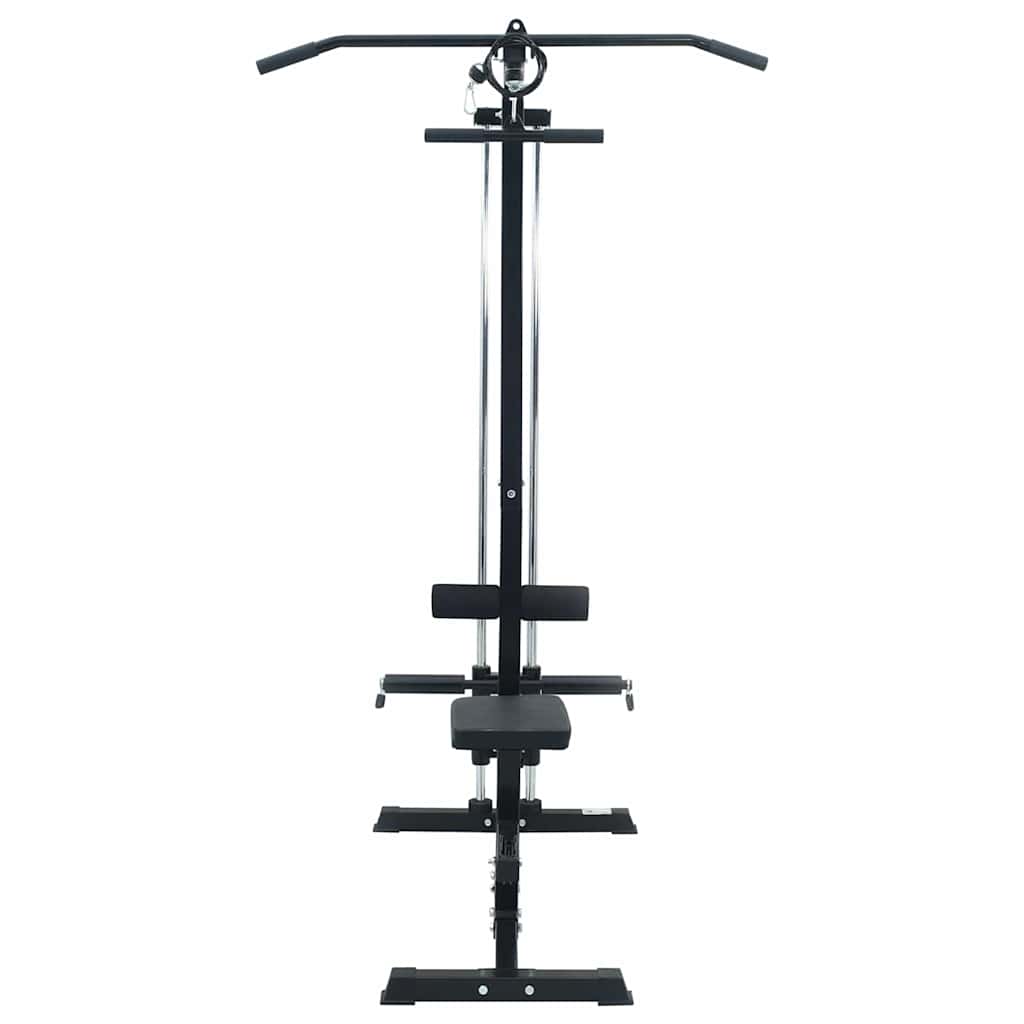 Lat Pulldown Machine Manual Black 110 X 70 X 187 Cm