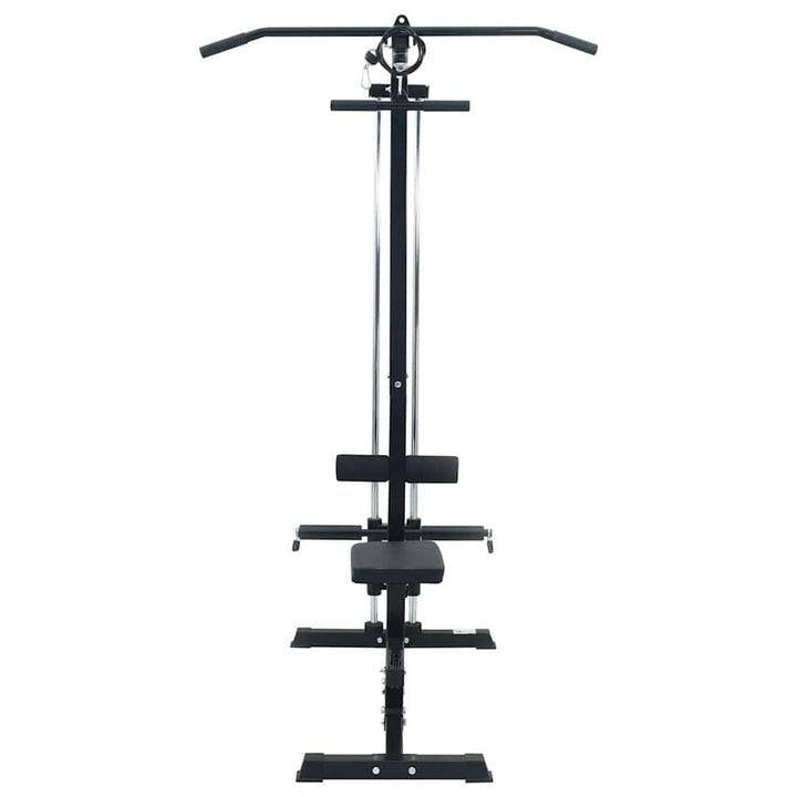 Lat Pulldown Machine Manual Black 110 X 70 X 187 Cm