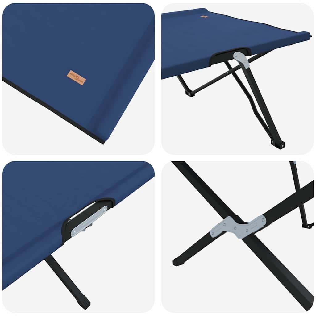 Folding Camping Bed Folding 206 X 76 X 74 Cm Oxford Fabric