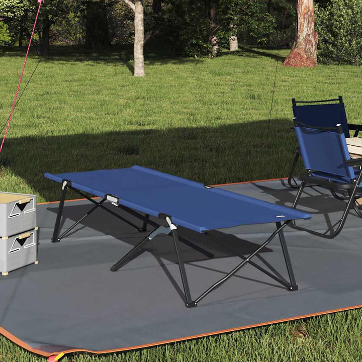 Folding Camping Bed Folding 206 X 76 X 74 Cm Oxford Fabric