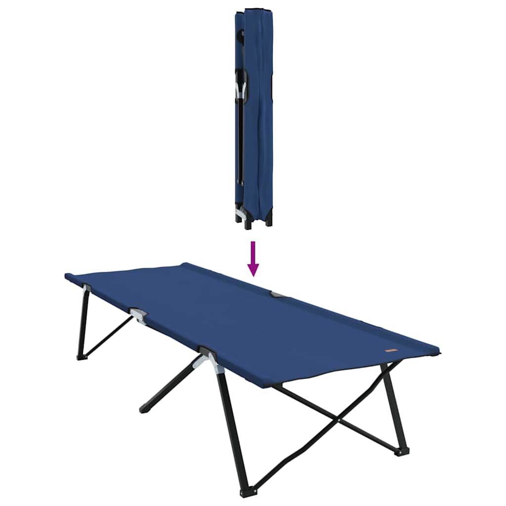 Folding Camping Bed Folding 206 X 76 X 74 Cm Oxford Fabric