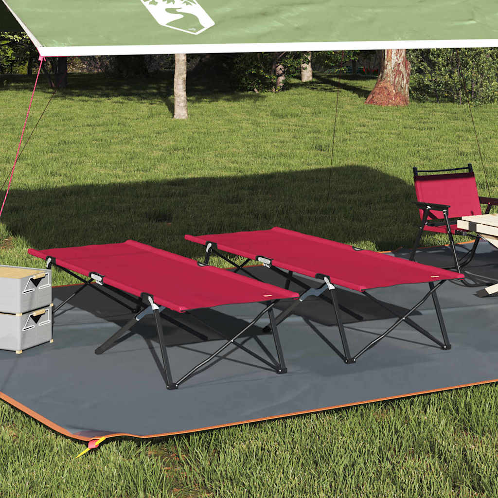 Folding Camping Bed Folding 206 X 76 X 74 Cm Oxford Fabric
