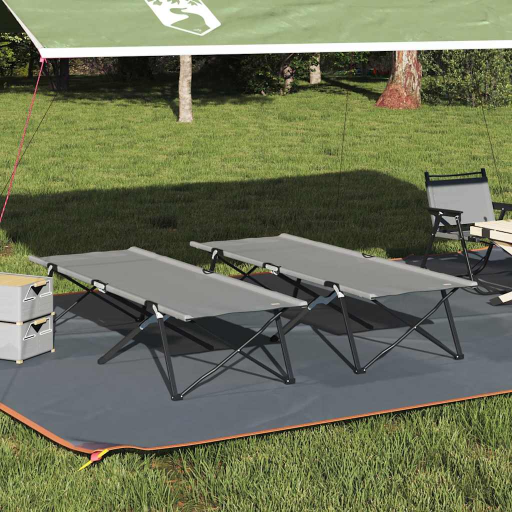 Folding Camping Bed Folding 206 X 76 X 74 Cm Oxford Fabric