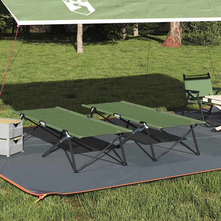 Folding Camping Bed Folding 206 X 76 X 74 Cm Oxford Fabric