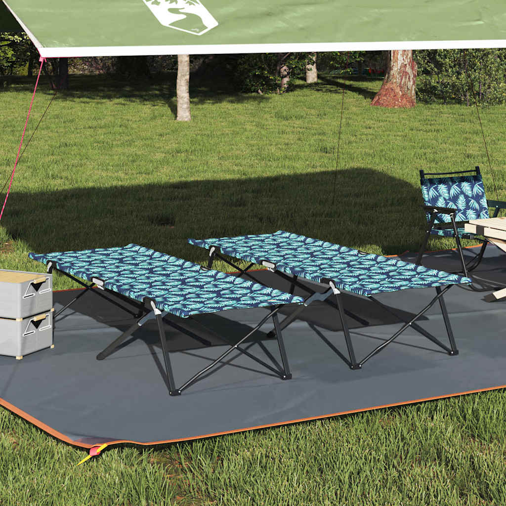Folding Camping Bed Folding 206 X 76 X 74 Cm Oxford Fabric