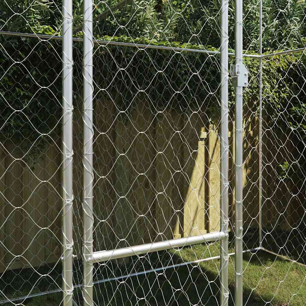 Dog Cage Silver 400 X 200 X 256 Cm Galvanised Steel