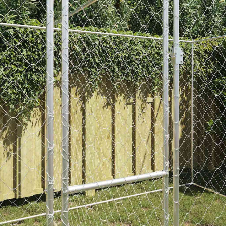 Dog Cage Silver 400 X 200 X 200 Cm Galvanised Steel