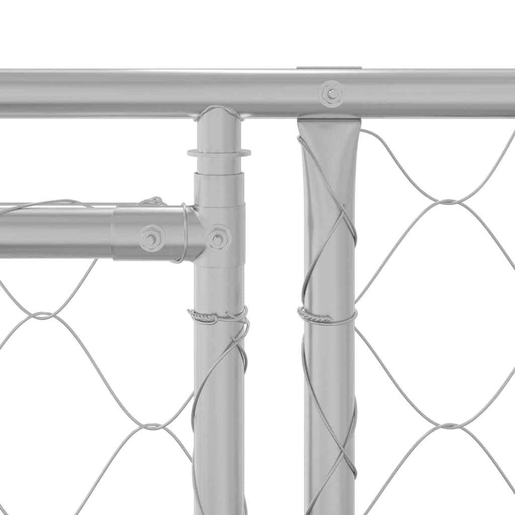 Dog Cage Silver 600 X 200 X 200 Cm Galvanised Steel