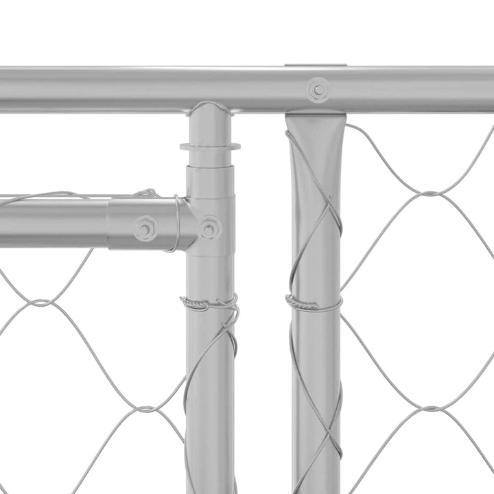 Dog Cage Silver 600 X 200 X 200 Cm Galvanised Steel