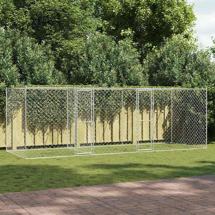 Dog Cage Silver 600 X 200 X 200 Cm Galvanised Steel