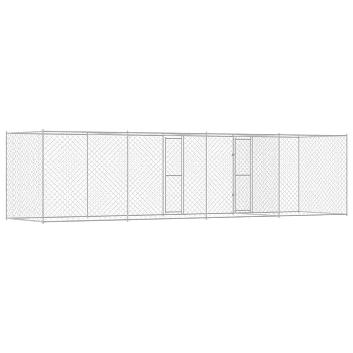 Dog Cage Silver 600 X 200 X 200 Cm Galvanised Steel