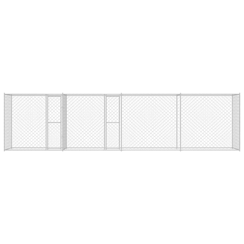 Dog Cage Silver 600 X 200 X 200 Cm Galvanised Steel