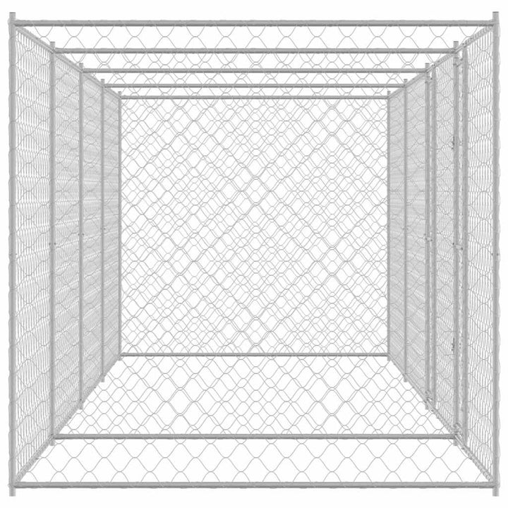 Dog Cage Silver 600 X 200 X 200 Cm Galvanised Steel