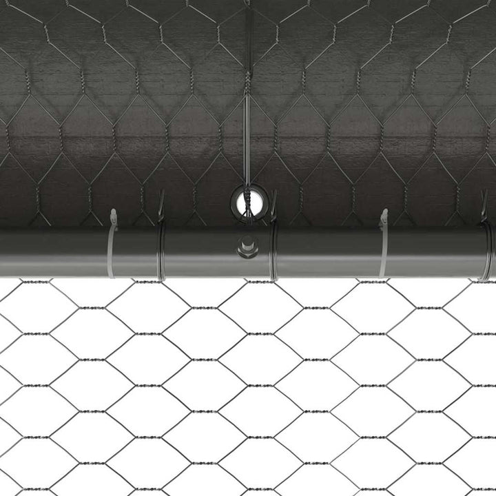 Chicken Cage Silver Galvanised Steel