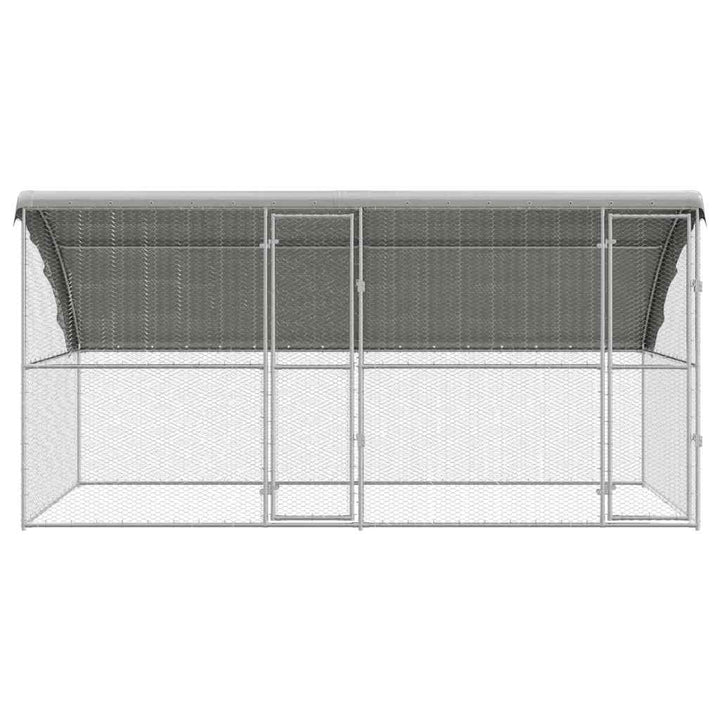 Chicken Cage Silver Galvanised Steel