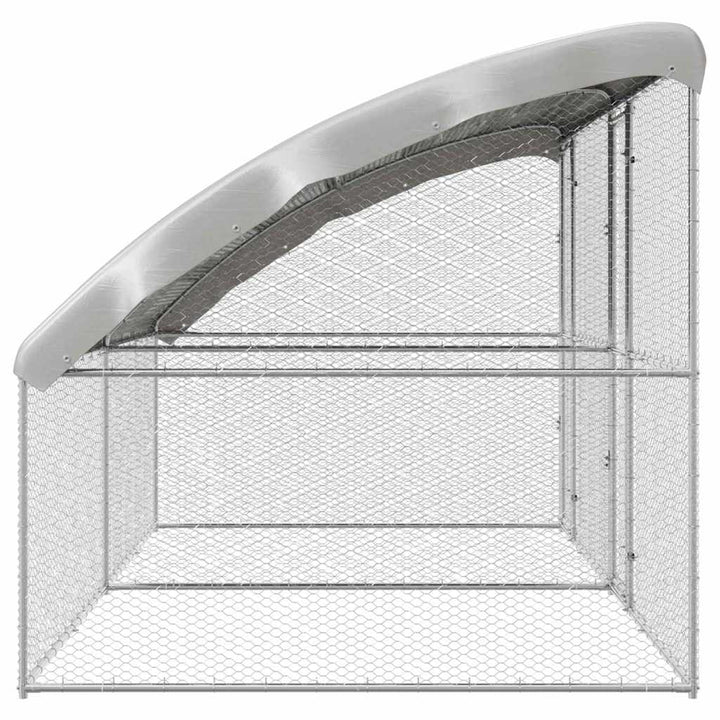 Chicken Cage Silver Galvanised Steel