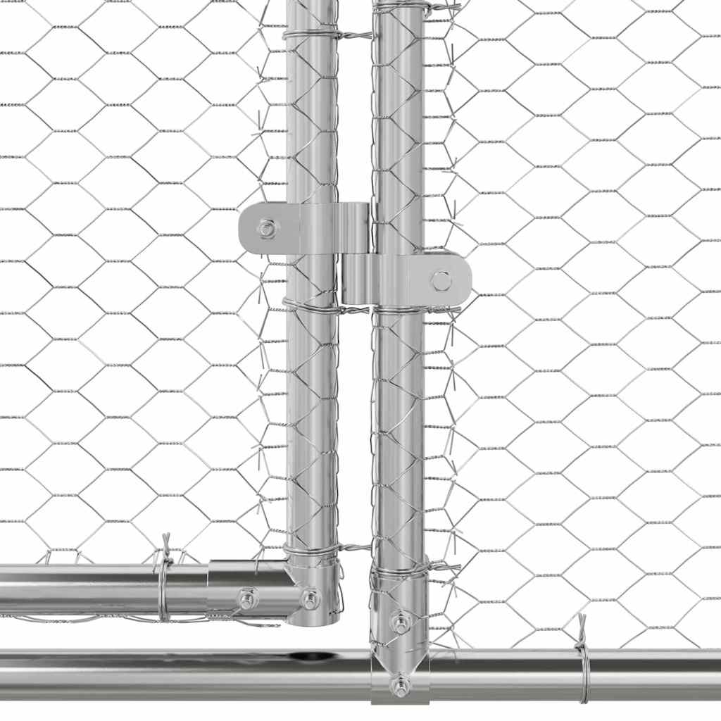 Chicken Cage Silver Galvanised Steel
