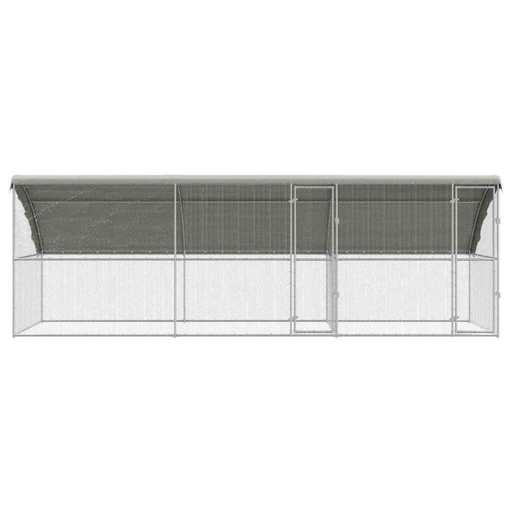 Chicken Cage Silver Galvanised Steel