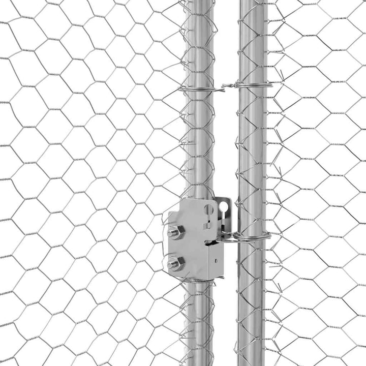 Chicken Cage Silver Galvanised Steel