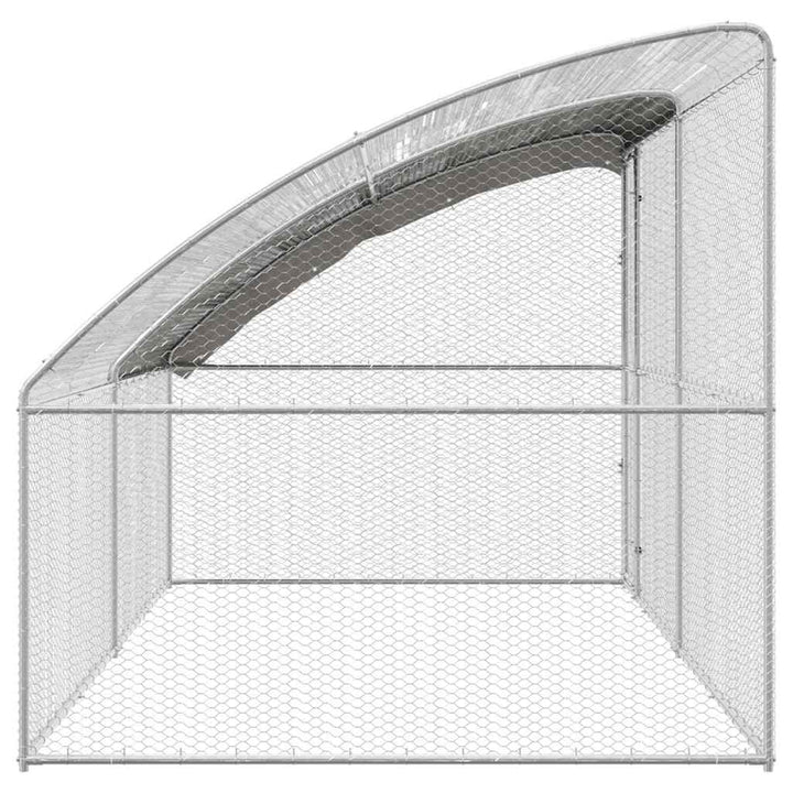 Chicken Cage Silver Galvanised Steel
