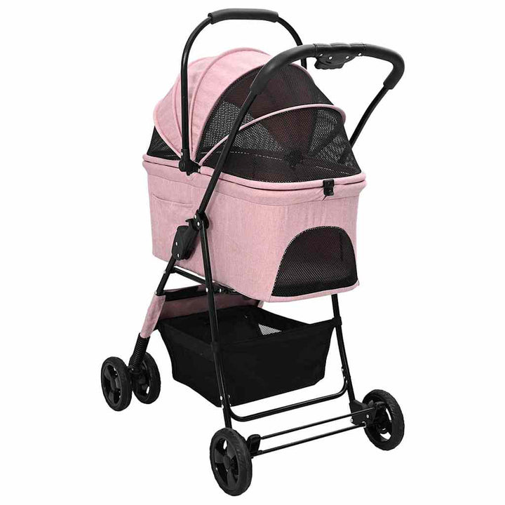 Folding Pet Stroller 81 X 47 X 99 Cm 600D Oxford Fabric