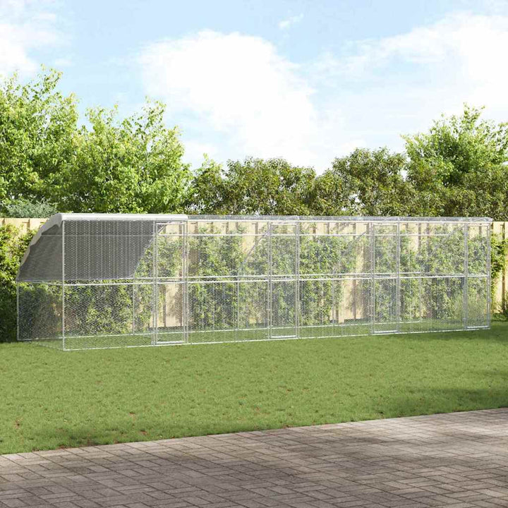 Chicken Cage Silver Galvanised Steel