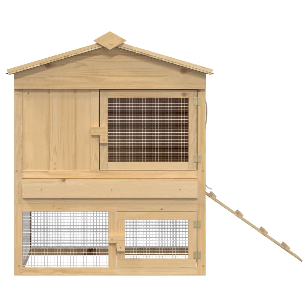 Chicken Coop Brown 75 X 59 X 60 Cm