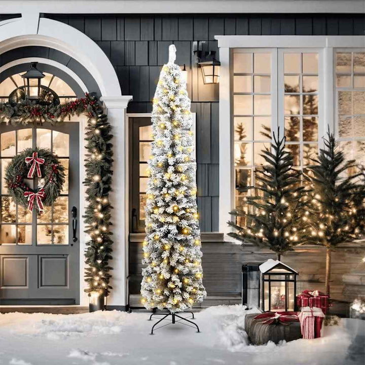 Slim Artificial Christmas Tree With Stand Pvc