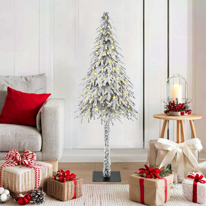 Christmas Tree With Led Strip Lights White Pe