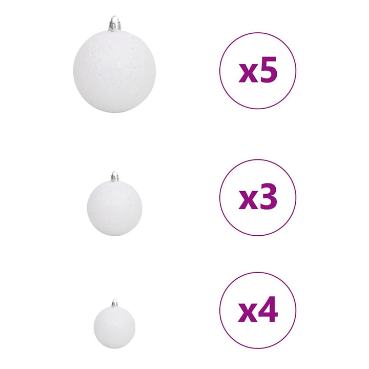 Christmas Tree With Led Strip Lights White Pe
