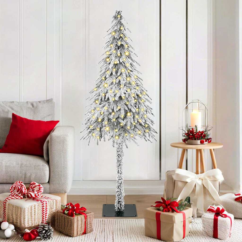 Christmas Tree With Led Strip Lights White Pe