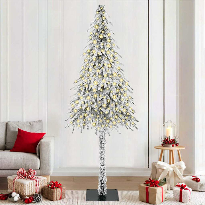Christmas Tree With Led Strip Lights White Pe