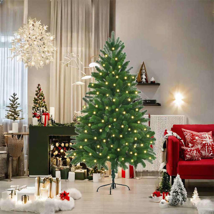 Artificial Pre-Lit Christmas Tree With Ball Set 65 Cm Green