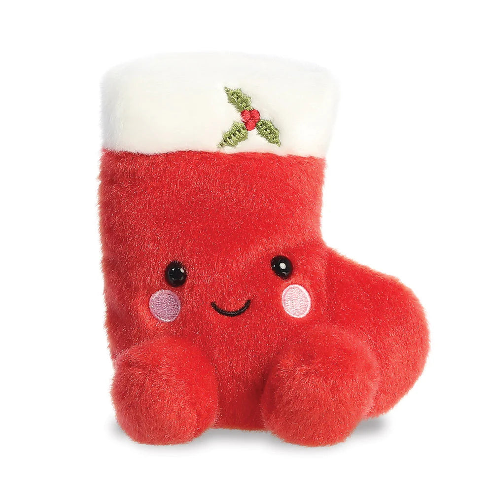 Palm Pals Holly Stocking Soft Toy - 13cm