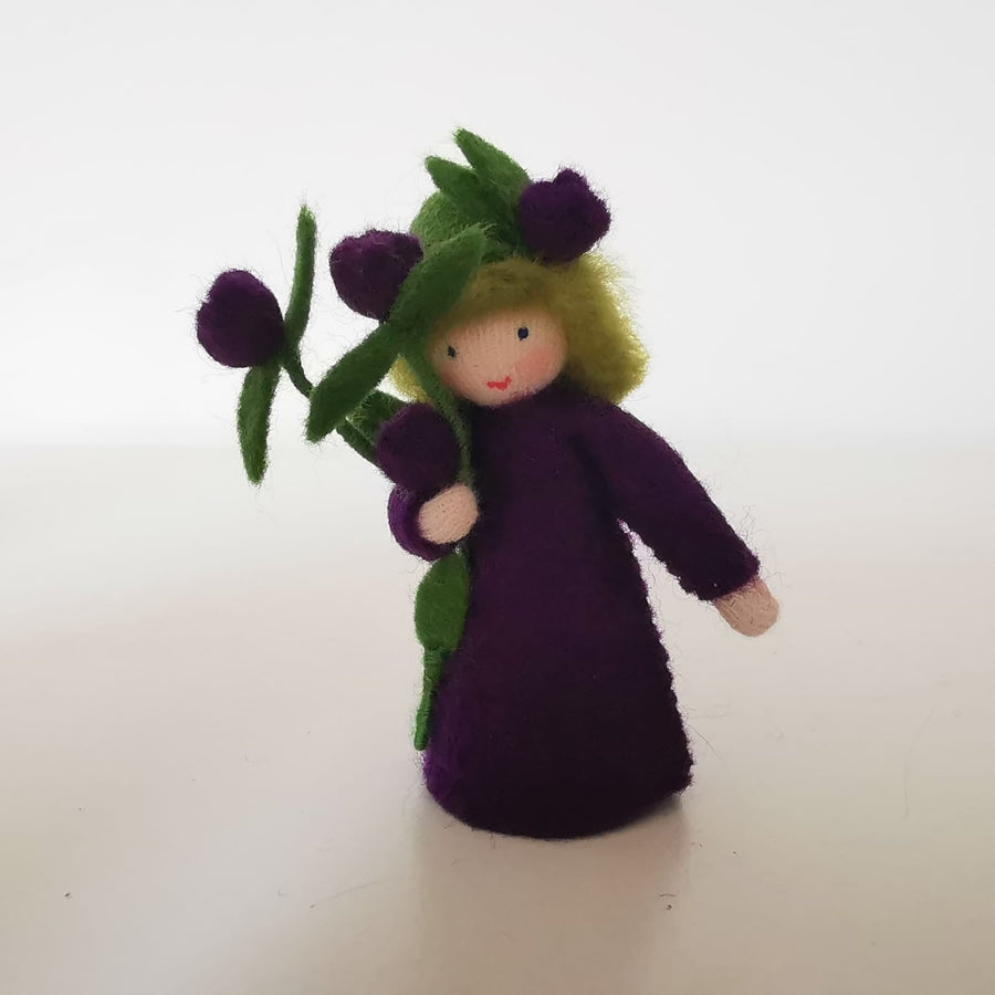 Blueberry Boy with Flower in Hand