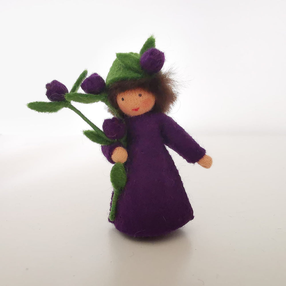 Blueberry Boy with Flower in Hand